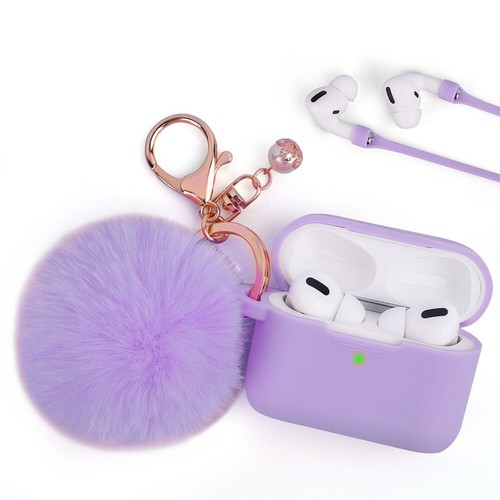 Funda y llavero de silicona 3 en 1 con carga inalámbrica para Apple Airpods - Imagen 69 de 112