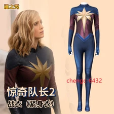 Film Captain Marvel II Carol Danvers Cosplay Bodysuit Jumpsuits Costume Women