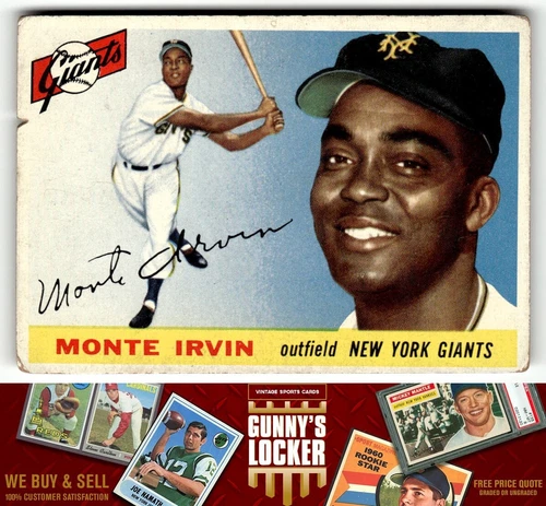 1955 Topps Monte Irvin 100 New York Giants