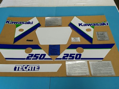 KAWASAKI TECATE 250 1986 DECAL GRAPHIC SET (#K12) | eBay