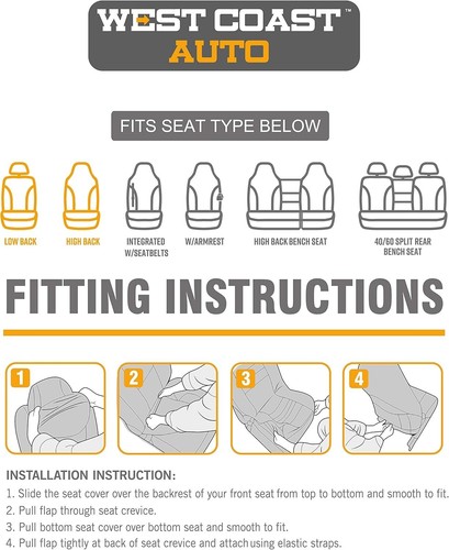 Durable and Breathable Baja Blanket Bucket Seat Covers - Red Universal Fit - Picture 8 of 9