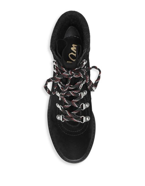 sam edelman black suede booties