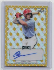 2022 Leaf Perfect Game #MA-OE1 Owen Egan Gold Auto 1/1