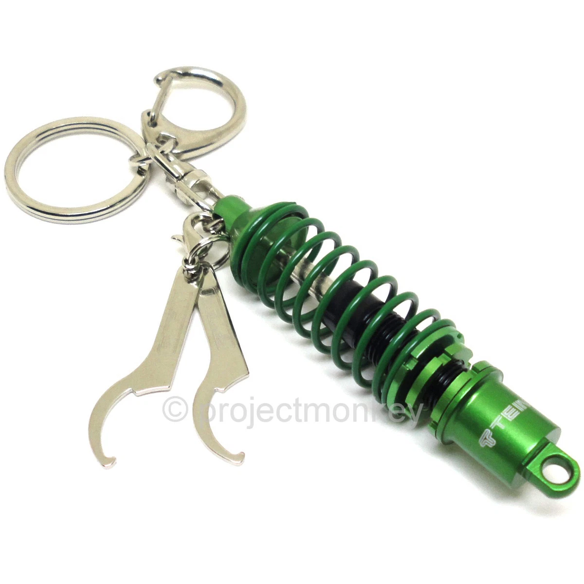 Tein Suspension Damper Shock Coilover Green Black Key Chain Keychain JDM