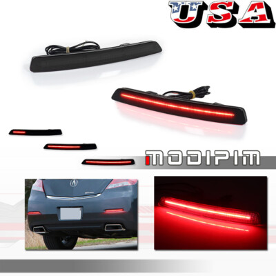 Find DEPO 2009-12 ACURA TL 4G BLACK SMOKE LED REAR TAIL LIGHTS LAMPS PAIR JDM USA In Walnut - Foto 10