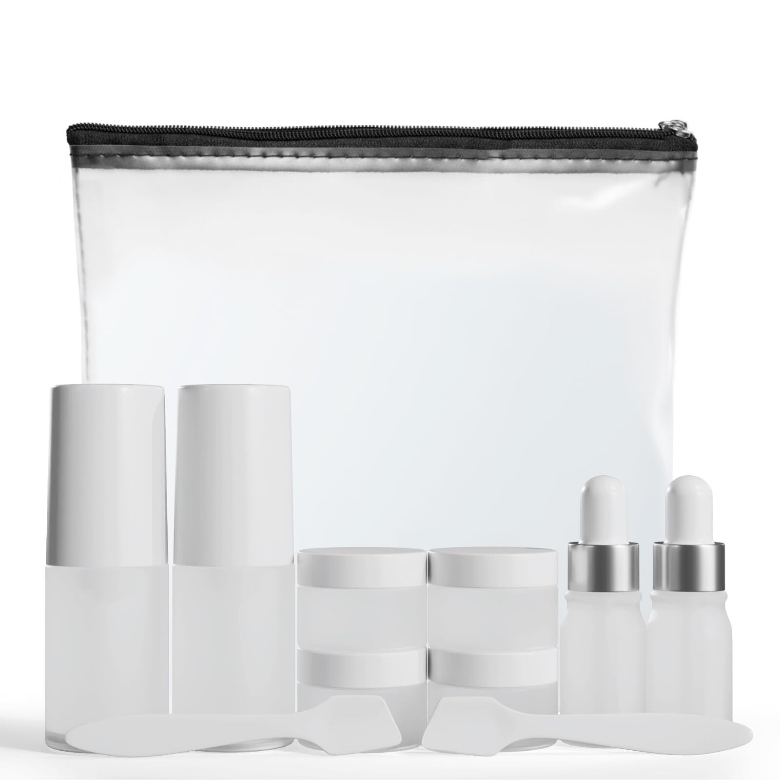 Travel Skincare Containers Set - TSA Approved Toiletry Bag & Travel Size Toil...