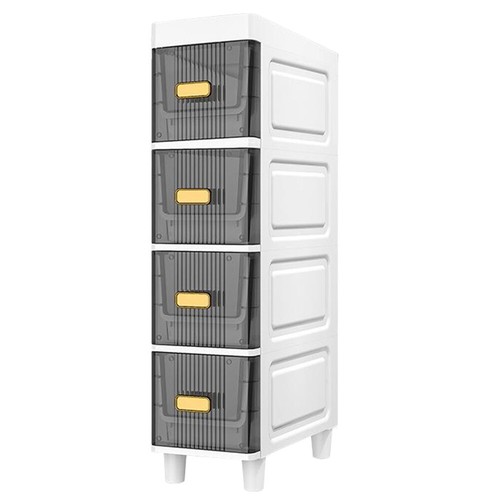 Narrow Toilet Drawer 4/5 Tier Bathroom Crevice Cabinet Restroom Storage Cabinet - Picture 9 of 18