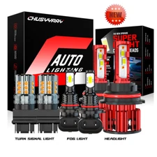 For 2006 2007 08 Dodge Ram 1500 2500 3500 6X 6000k LED Headlight Fog Light Bulbs