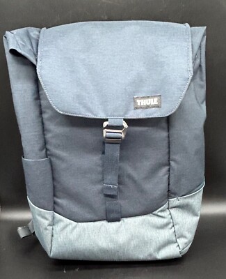Thule Lithos Backpack Blue 14'' Laptop Macbook Tablet Padded Daypack Mint