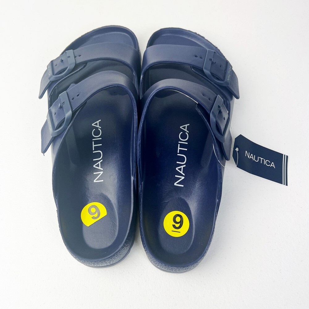 Nautica Men\'s Double Buckle Slide-Comfort Sandal-Slip-on Adjustable Amazon.com | Nautica Men main image 4