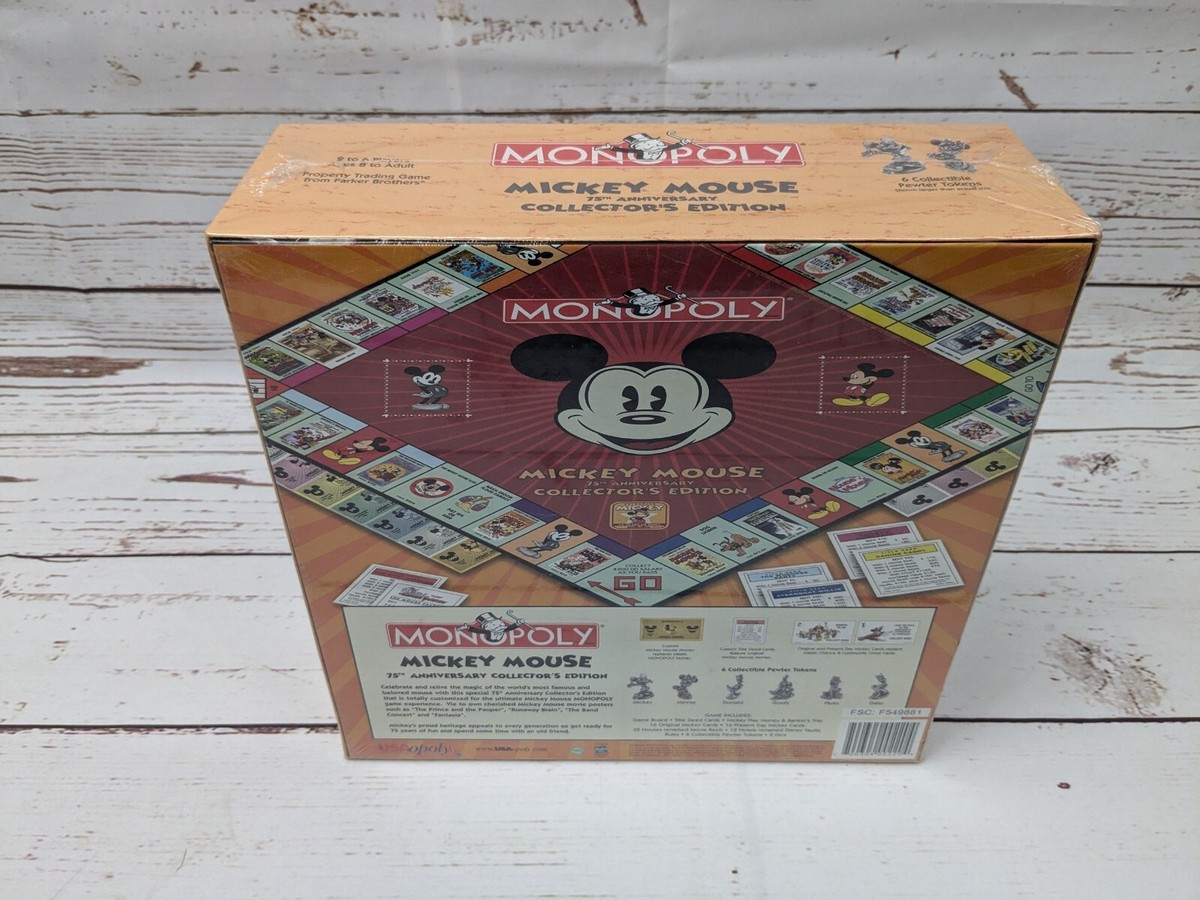 Disney MONOPOLY ディズニー75周年記念版 MONOPOLY Mickey Mouse 75th Anniversary Collector's Edition