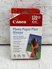 Cannon Photo Paper Plus Glossy 4 6 120 Sheet 72 weight for Inkjet Printer New