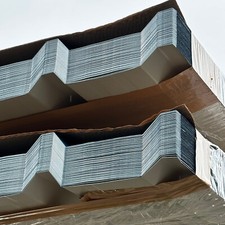 Box Profile Metal Roof Sheets (Seconds) 0.50mm Azure Blue Plastisol 3m Long