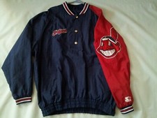 VINTAGE STARTER CLEVELAND INDIANS PULLOVER JERSEY IN SIZE XL