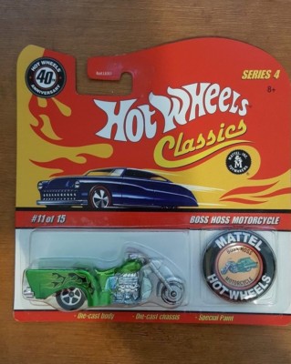 HW Classics Series w/button Boss Hoss Motorcycle 