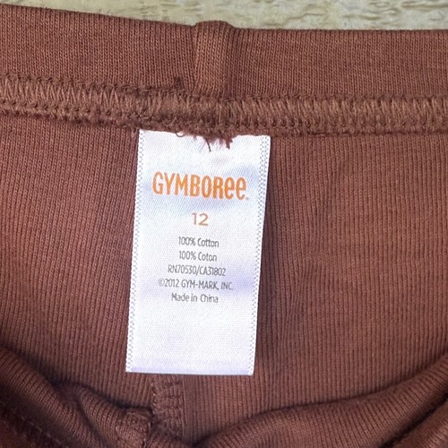 Gymboree Knit Leggings Pants Button Accents on Ankles Girls Size 12 Brown - Picture 5 of 6