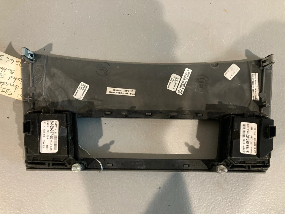 BMW 535XI 2008 consola central asiento calefacción panel de interruptores de madera botones moldura OEM Foto 2 de 3