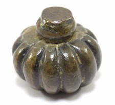 Rare Primitive High Aged Heavy Bronze Doomed Melon Shape Scale Weight. G15-169