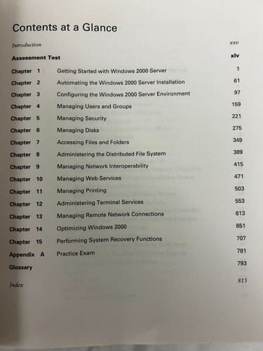Windows 2000 server Study Guide Hardcover 2000 Lisa Donald with James Chellis. - 第 5/7 張圖片