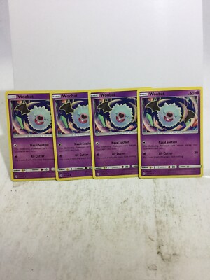 LOT OF 4X WOOBAT 87/236 COMMON POKEMON NM/M FRESH FROM PACK