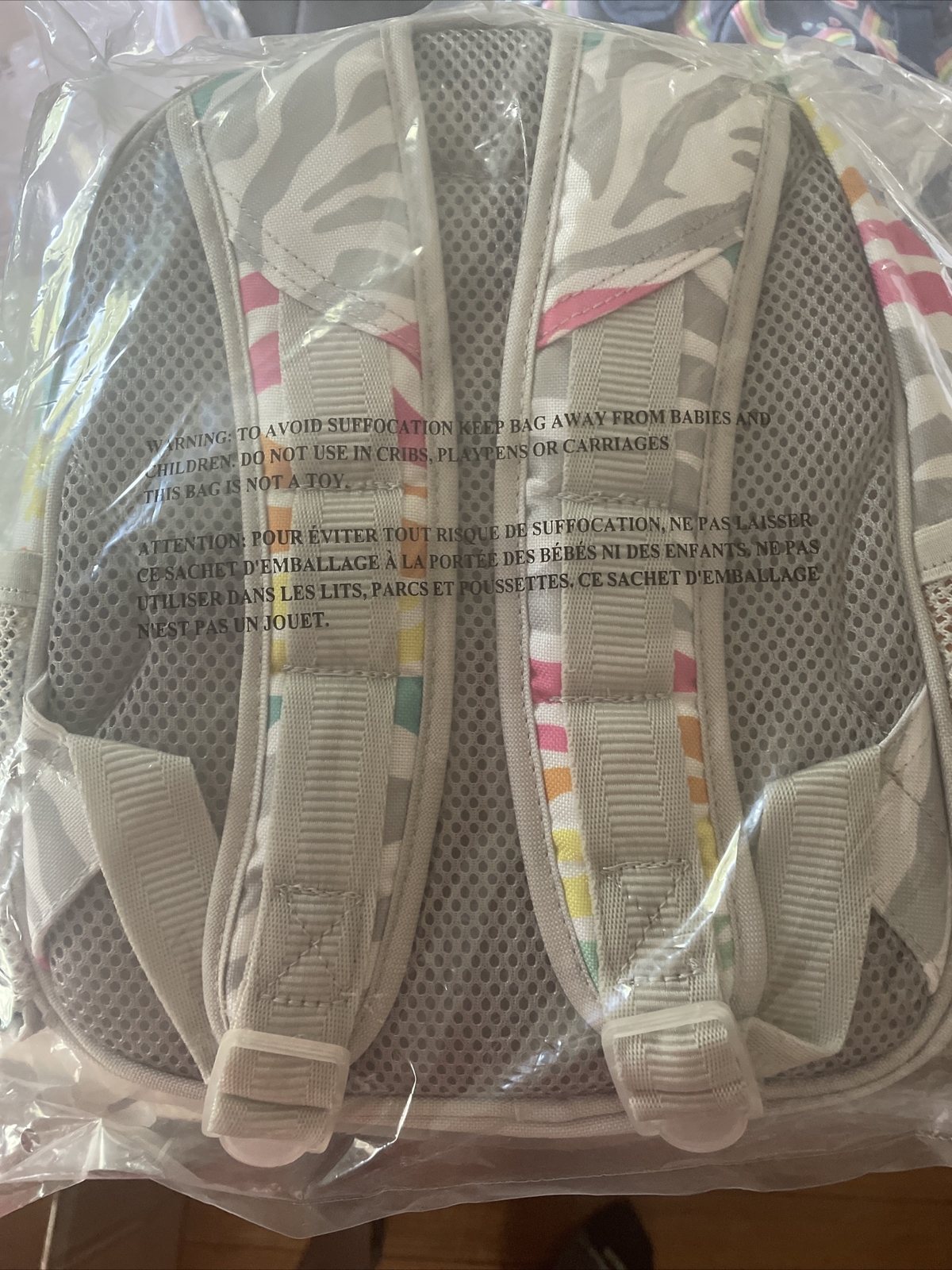 PONY ZAINO scuola ceramica fienile Pre k RAINBOW ZEBRA mini borsa regalo Disney viaggio.