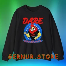 DARE Graduate Lion To Keep Kids Off Drugs Black Size S to 3XL