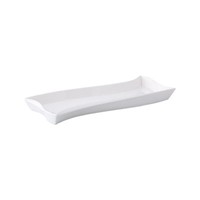 Servierteller Servierplatte Fleischplatte Teller Porzellan Weiss 35,4 X 14 Cm