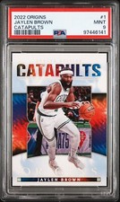 2022-23 Panini Origins Catapults Jaylen Brown #1 PSA 9 MINT