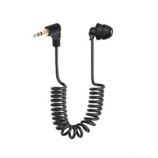 3.5mm Phone MP3 Single Side Wire Headphone Spring Earphone In Ear Earbud Headset