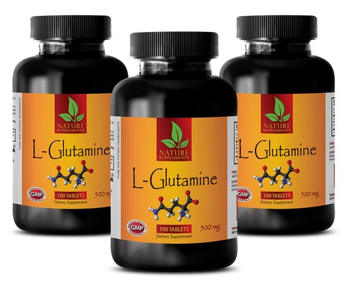 Glutamine Muscle Powder - L-GLUTAMINE 500mg - Fuel For Cells - 300 Tablets