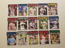 2021 Topps Update 1986 Topps Baseball 35th Anniversary Insert Set 1-50 