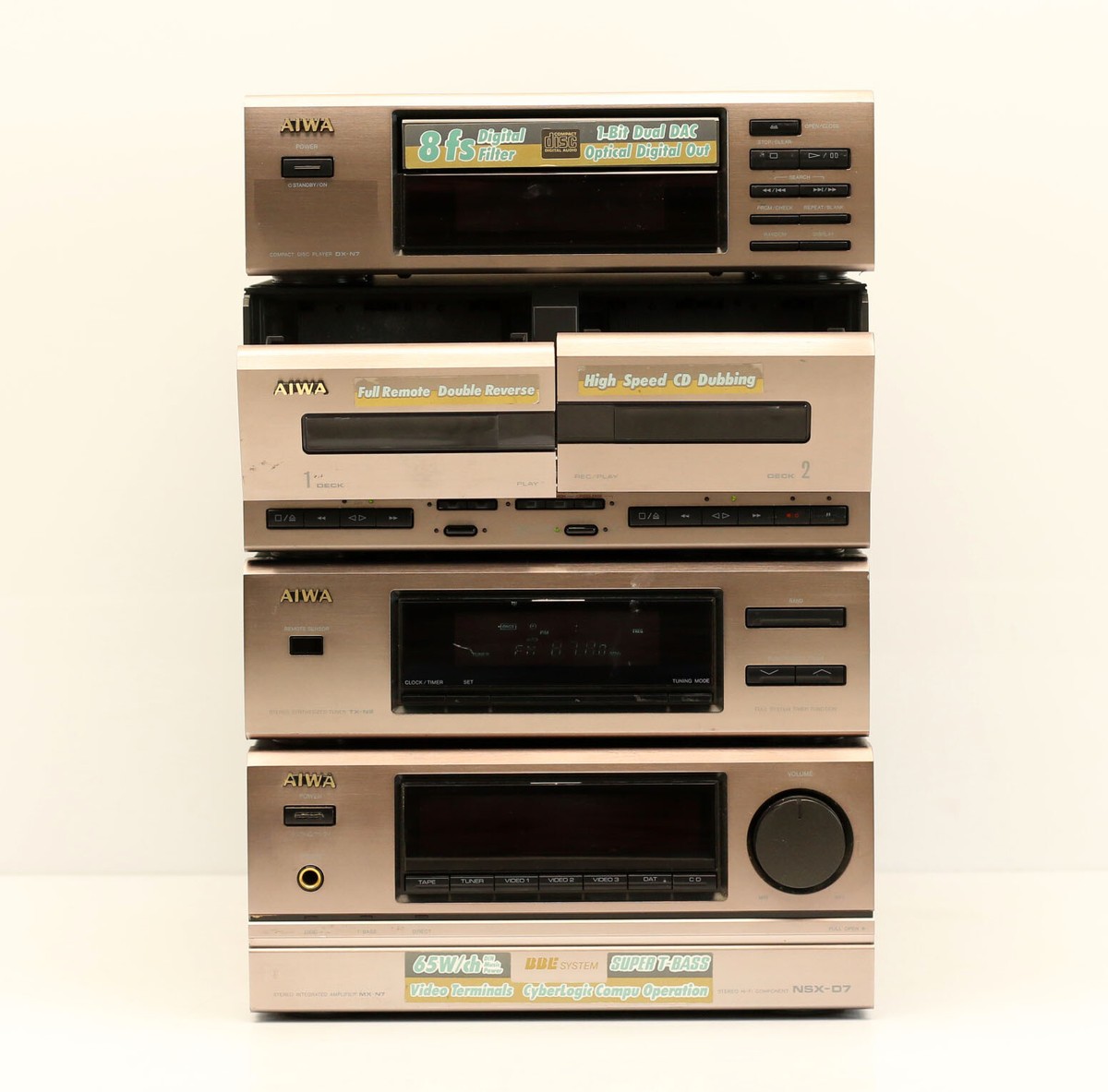 Aiwa DX-N7E + FX-WN7 + TX-N9YZ + MX-N7Z Stereoanlage | eBay