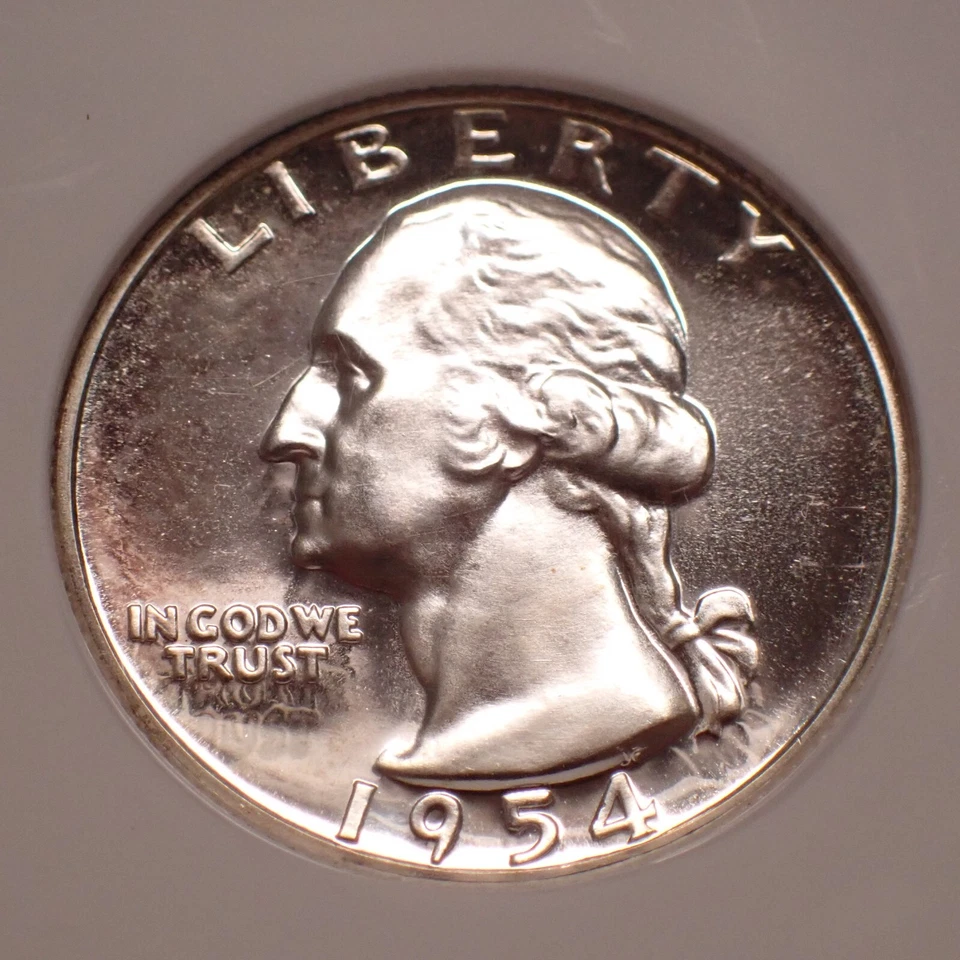 1954 Washington Quarter NGC PF 66 Cameo Famed Jules Reiver Collection - Image 4 of 4