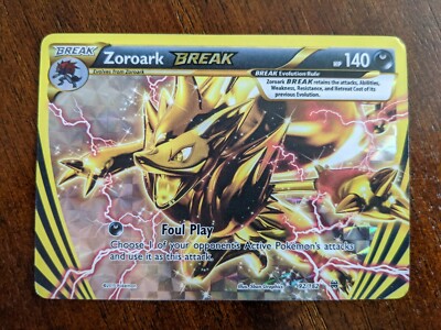 zoroark break pokemon card value Pokemon X and Y BREAKthrough Rare Holo BREAK Zoroark BREAK #92