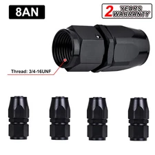 4* AN8 Straight Swivel Hose End Fitting Adapter For Cpe/oil/fuel/gas Hose Line