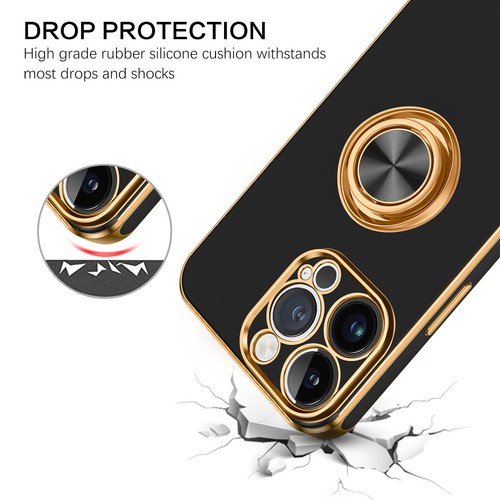 For iPhone 15 14 13 12 11 Pro Max Shockproof Kickstand Ring Rugged Case Cover - Picture 3 of 199