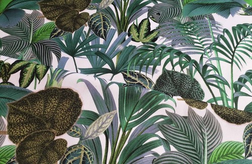Palm Paradise Fabric Water Resistant Outdoor Canvas Fabric Craft Upholstery Bags - Picture 3 of 19