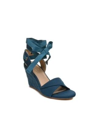 scoop women's ankle tie wedge sandals Size 11 