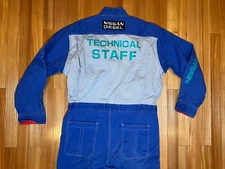 Vintage Nissan Diesel Technical Staff  Japan  Mechanic Coveralls Blue Grey L