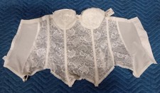 New Vtg NOS NWT Goddess Style 712 Merry Widow Corsette White Size 34B