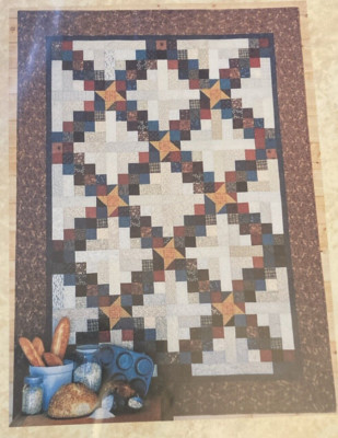 Vtg Rare SIMPLE PLEASURES Confetti Stars Quilt 1995 pattern #SPL-107 only