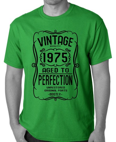 50th Birthday tshirt born 1975 tshirts Funny T-Shirts Vintage Present gift tee - Picture 26 of 33