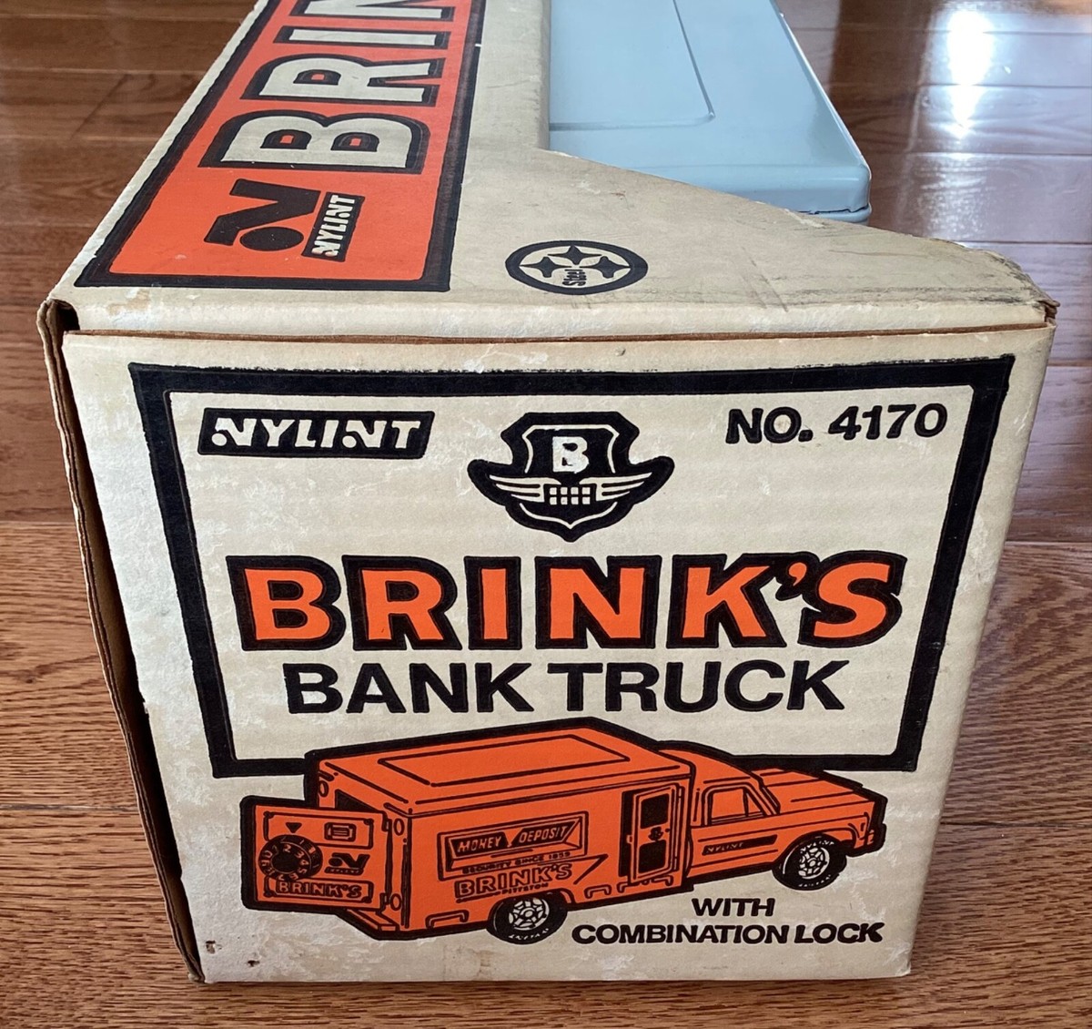 Vintage 1970's NYLINT BRINK'S SECURITY Armored Truck Bank Safe