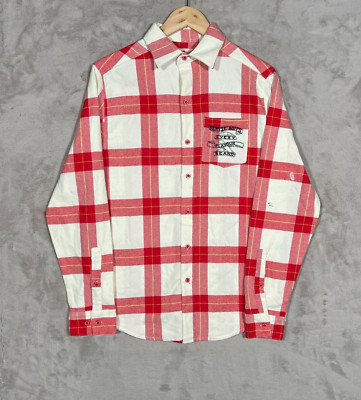 Cakeworthy Harry Potter Flannel Mens Size Small Red Plaid Bertie Botts Beans