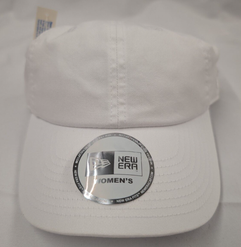 New Era 9TWENTY Adjustable Strapback Hat Blank White Cap Womens Brand New - 第 1/4 張圖片