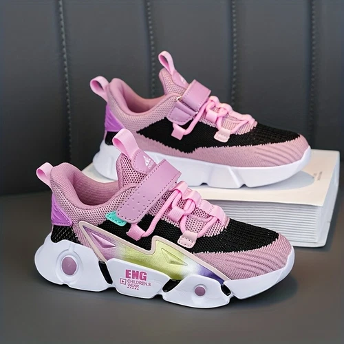 Kids Sneakers Girls Running Shoes Lightweight Outdoor Tennis School Sport Shoes - Picture 5 of 17