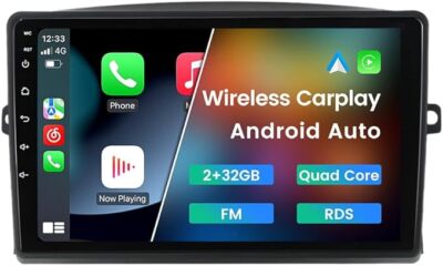 Android 12 Car Radio Stereo for Toyota Sienna 2004-2010, Biorunn 9 Inch 4-Core