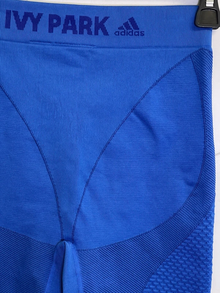 Meia-calça Adidas Ivy Park Beyoncé ciclismo motociclista feminina tamanho P azul HD5409 - Imagem 4 de 4