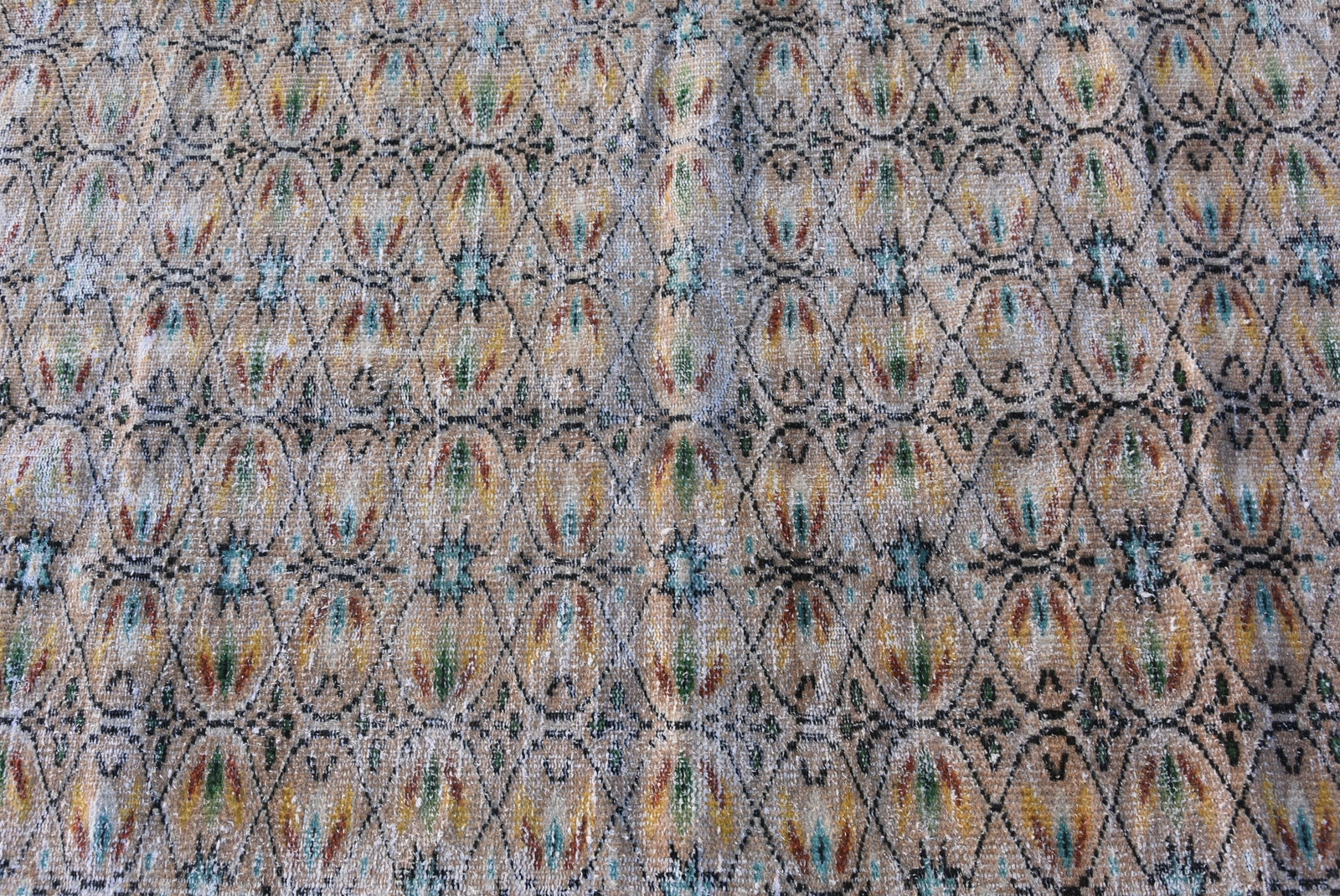 Turkish Rug, Accent Carpet, Vintage Rug, Oushak Rug, 41x80 inches Brown Rugs, 99 Tani klasyk