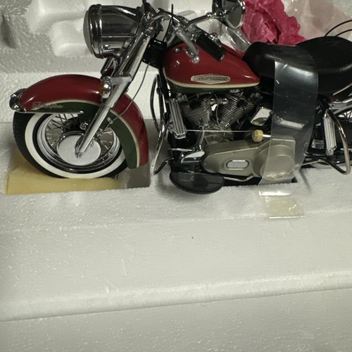 Franklin Mint 2010 Christmas Electra-glide B11G315 Harley Missing Ice Skates - Picture 5 of 17